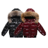 2023 Winter Down Jacket For Girl Real Fur Waterproof Shiny-TB01192-Veeddydropshipping